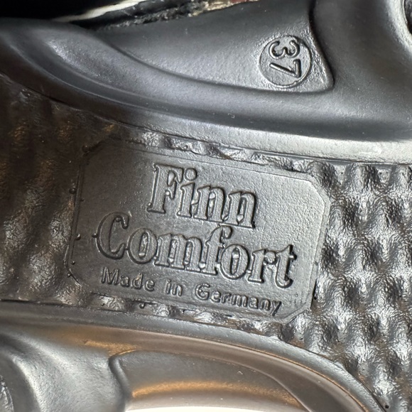 Finn Comfort Barbuda Sandal Size 37 US 7 Leather Champagne Garden Luxe Germany - Picture 6 of 7